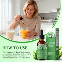 Beworths OEM Zuurzakbitter & Zeewier Moringa Kurkuma Ashwagandha Orale Vloeibare Kruidendruppels 2 Fl Oz