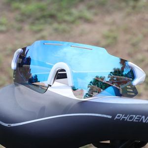 Lunettes de sport photochromiques transparentes sans monture avec logo personnalisé, changement de couleur, anti-buée, pour le cyclisme - Product Image 2