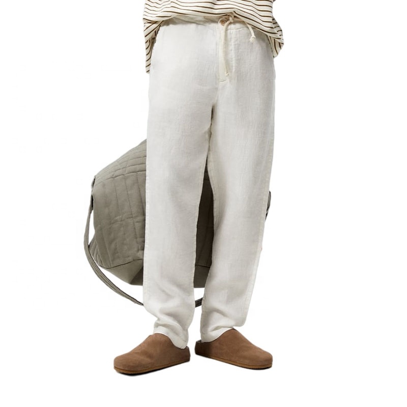 Encuentre el mejor fabricante de pantalones de lino blanco para hombre y  pantalones de lino blanco para hombre para el mercado de hablantes de  spanish en alibaba.com