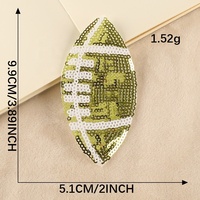 En gros, Nouveauté, Meilleures ventes : Patchs de football à paillettes brodés, thermocollants et à coudre, 8 couleurs