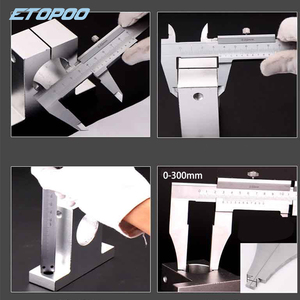 Kaliper <span class=keywords><strong>Vernier</strong></span> Stainless Steel 0-150mm, alat pengukur mikrometer pengukur kaliper logam kunci sendiri - Product Image 6