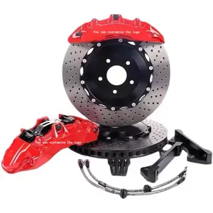 Kit étrier de frein arrière Racing GT4 4pots avec disque de rotor 345/380mm et plaquette de frein pour Honda VW Audi BMW Toyota