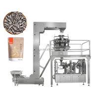 Machine de pesage et de remplissage multi-têtes rotative à 8 stations pour snacks, sachets de 100g, 200g, 500g, machine d'emballage de sucre