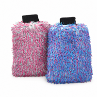 Gant de lavage de voiture en microfibre dense, sans rayures, pour le detailing automobile, super absorbant, épais, pour le nettoyage des voitures