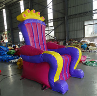 Chaise gonflable King/queen Chair Chaise trône gonflable pour fête d'anniversaire de haute qualité
