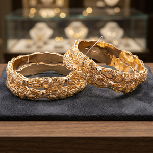 Gold Plated Forming <b>Bangles</b>, Fashion <b>Bangles</b>, Traditional Custom Gold <b>Bangles</b>, <b>Copper</b> & Brass, Gold Filled Jewelry Oro Joyeria. - Product Image 4