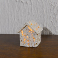 Nouvelle Lampe de Table en Travertin Beige Naturel, Éclairage Chaleureux, OEM pour Ramadan, Aïd, Décoration Arabe pour la Maison, Hôtel, Style Wabi Sabi