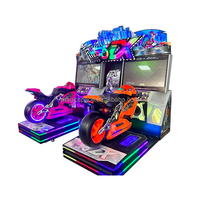 Machine de jeu vidéo à pièces 5DX pour 2 joueurs, simulateur de course automobile, machine de jeu de course