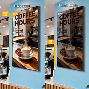 Écran d'affichage numérique publicitaire LCD ultra-fin <span class=keywords><strong>de</strong></span> 32 pouces à montage mural pour ascenseur, restaurant, lecteur vidéo - Product Image 3
