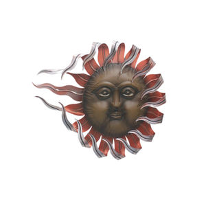 Decoración del Hogar, Arte de Pared de Metal con Diseño de Sol Dorado Antiguo de <span class=keywords><strong>28</strong></span> Pulgadas, Decoración de Pared con Cara de Sol de Metal - Product Image 5