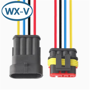 DTM04-6P Harness konektor Harness otomotif, konektor tahan air kendaraan rekayasa 3 inti steker Male dan Female 2 lubang - Product Image 2