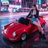 Go Kart Listrik Drift 2 Kursi untuk Orang Tua dan Anak 2500W Pengalaman Menyenangkan Keluarga yang Aman Mini P964 Retro Vintage untuk Anak-anak dan Dewasa