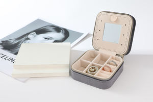 Estuche de Viaje de Terciopelo Personalizado al por Mayor para Joyas, Caja Portátil Elegante para Guardar Anillos, Pendientes y Collares - Product Image 6