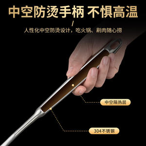 Cuillère à raviolis en acier inoxydable 304 de qualité supérieure, grande, avec poignée creuse, filtre à huile, passoire à nouilles, durable - Product Image 5