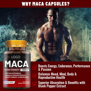OEM/ODM Extra Starke Maca-Wurzel-Kapseln 1900mg - 8-in-1 Fortschrittliche Formel mit Ashwagandha & Shilajit für Energie, Ausdauer - Product Image 5