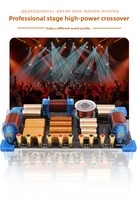 Gertsound 9948 Réseau de Crossover 2 Voies Audio Hi-Fi Double 15-18 pouces 1800W 8 ohms Cuivre 2 Haut-parleurs aigus/2 Basses Diviseur de Fréquence