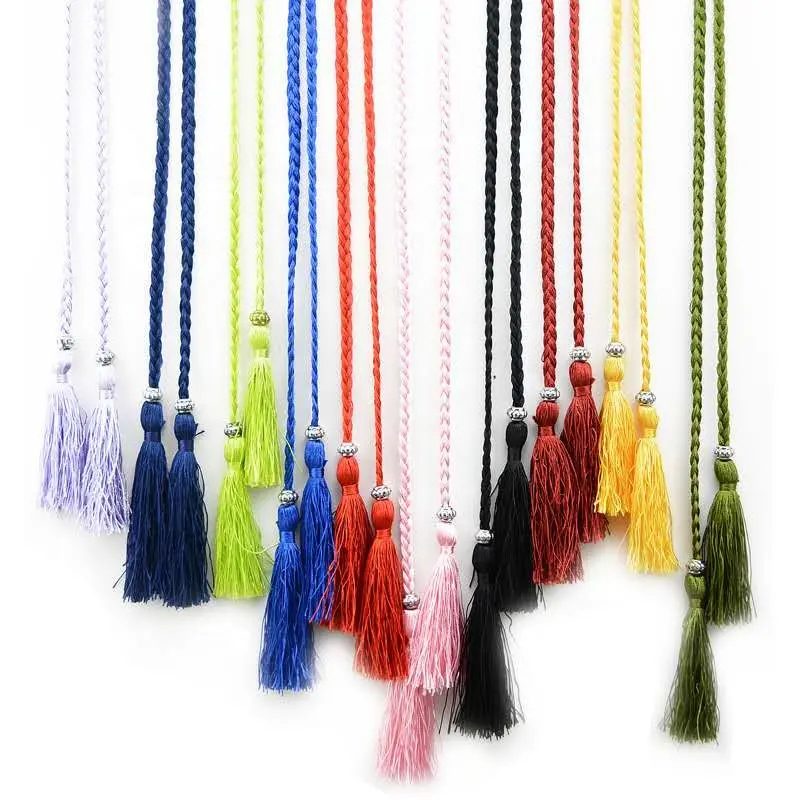 2020 New Fashion Accessories women belt Wholesale braided belt Cotton women tassel belt for dress