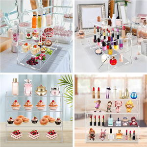 Vitrina de Acrílico Transparente para Panadería, Exhibidor de Pasteles de Cuatro Niveles, Estante para Cupcakes y Postres, Mostrador para Exhibición de Alimentos, Estante para Frutas - Product Image 2