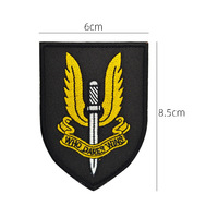 Patch moral tactique noir des Navy SEALs, brodé OTAN, pour badge tactique, brassard, uniforme, veste, sac à dos