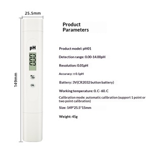 Medidor de <span class=keywords><strong>pH</strong></span>/TDS Tipo XIAOMI, Precisión de 0.01pH, para Uso en Hospitales y Piscinas, Modelo Nuevo Personalizable - Product Image 2