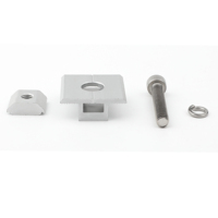 Kit de pince intermédiaire pour panneau solaire avec boulon et écrou en acier inoxydable pour assemblage PV