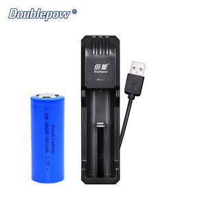 <span class=keywords><strong>Cargador</strong></span> de Batería Doblepow de <span class=keywords><strong>5V</strong></span> 2A con Carga Rápida USB <span class=keywords><strong>para</strong></span> Baterías de 3.7V 18650 21700 26650 con Iluminación LED y Salida de 10W - Product Image 2