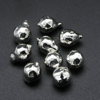 Perle d'eau douce naturelle de haute qualité, couleur argent, Barque de placage, perles en vrac pour la fabrication de bijoux de bricolage