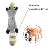 Fournisseurs d'animaux de compagnie Posture couchée imitative longue sans farce peau d'animal coquille jouets 45cm morsure Vocal grinçant son peluche jouet pour chien
