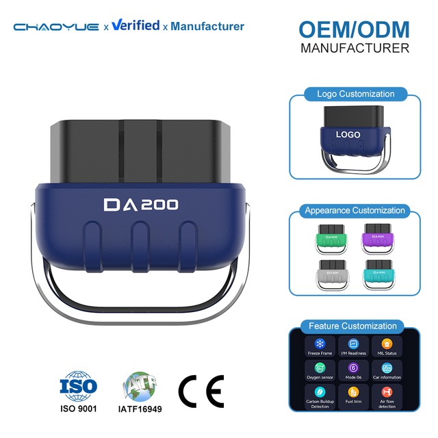 VIECAR DA200 Dual Bluetooth Wireless OBD 2 Scanner Engine Analyzer Code Reader Diagnostic Tool English Universal for All Cars