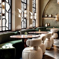 Canapé en cuir de luxe moderne pour café