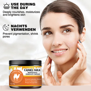 Crema Essenza Sbiancante al Latte di Cammello OEM Personalizzata con Logo Privato per la Cura della Pelle del Viso, Idratante e Illuminante - Product Image 4