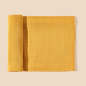 Set <span class=keywords><strong>Regalo</strong></span> di Copertine Swaddle per Neonati in Mussola, 2 Strati di Cotone e Bambù, 400TC, Certificato GOTS, per Tutte le Stagioni, Tinta Unita - Product Image 5