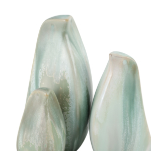 Set di tre sculture di uccelli in ceramica, statue decorative per la casa, l'ufficio, il soggiorno e come complemento per il tavolino da caffè. - Product Image 5