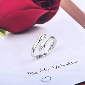 Fashion Hug <strong>Rings</strong> Adjustable Open <strong>Ring</strong> Women Personality Creative Love Hug <strong>Ring</strong> Lover <strong>Mother</strong> <strong>and</strong> <strong>Daughter</strong> Jewelry - Product Image 2