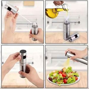 Atomizador de Aceite de Oliva Recargable de Acero Inoxidable de 100 ml, Ecológico, para Cocina, Barbacoa, Camping - Product Image 2