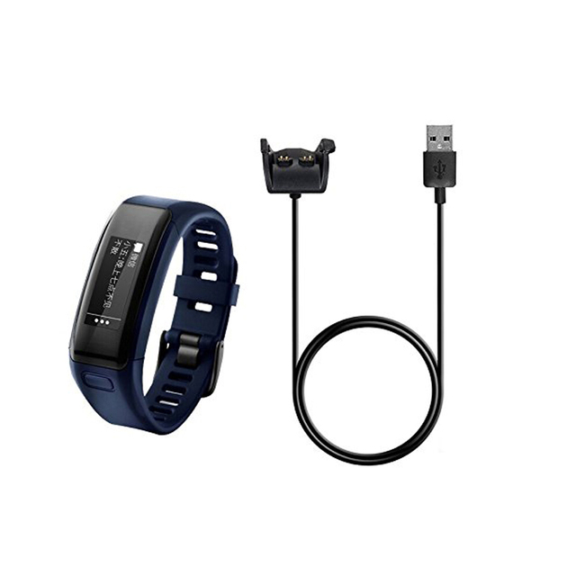100CM 3.3FT Length Black Replacement Charging Cable Cord Magnetic USB Cable for Garmin Vivosmart HR/HR+