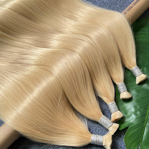Wholesale <strong>Braiding</strong> Raw <strong>Indian</strong> <strong>Hair</strong> 613 Blonde Bone Straight No Weft Bulk Human <strong>Hair</strong> for <strong>Braiding</strong> - Product Image 6
