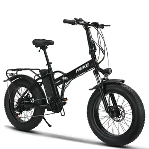 2024 Factory Hot Sale 20 Inch 36V 250w 350w 21 Speed High Carbon Steel Folding Fat Tire Adult Mini Electric E Bike Bicycle