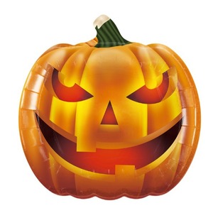 Halloween Pumpkin Shaped <b>Disposable</b> Paper <b>Plates</b> And Napkins Cartoon Style Party Supplies For Halloween Decorations - Product Image 2
