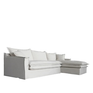 Sofá Moderno de Estilo Europeo de Lujo en Forma de I, Tapizado en Tela Gris <span class=keywords><strong>Blanco</strong></span> Profundo, Sofás de 7 Plazas para el Hogar, Muebles para Sala de Estar Moderna - Product Image 6