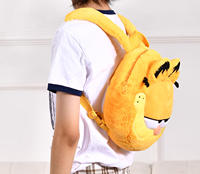 Sac à dos Anoeo Mini en peluche super douce en forme de chat, rembourrage en coton PP, cadeau pour enfants, idéal pour l'hiver, unisexe, pour étudiants, pour fêtes, 12 pouces
