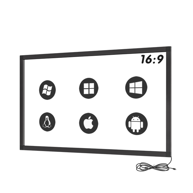 GreenTouch 32 43 55 65 75 98 Inch IR Touch Frame USB Multi-Touch Overlay Stock for Video Wall Smart TVs and Outdoor Kiosks
