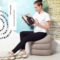 Nouveau repose-pieds gonflable portable YX 2025 pliable et réglable en peluche résistant aux hautes températures pour les voyages en avion et l'extérieur