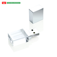 Clé USB en cristal de haute qualité, logo personnalisé, clé USB originale, 4 Go-128 Go, clé USB personnalisée, cadeau créatif, clé USB
