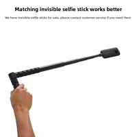 2'si 1 Arada Döndürülebilir Bullet Time Saplı Tripod Sehpası, Insta360 X5 X4Air X4 X3 X2 Aksiyon Kameralarıyla Uyumlu