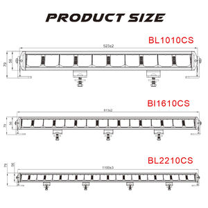 قضيب إضاءة ليد منحني من BRTLED بنظام إضاءة تلقائي وشعاع مزدوج مركز ومنتشر لسيارات جيب والشاحنات للطرق الوعرة ذات الدفع الرباعي - Product Image 6