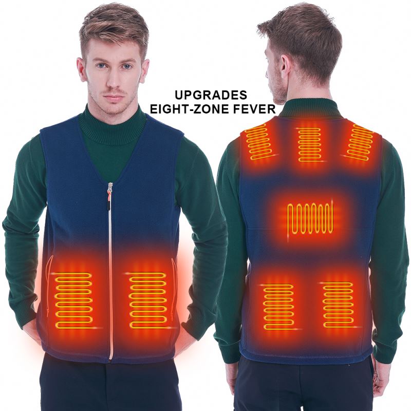 Custom Logo Men's Winter Electric Heated Ski Jacket Zipper Closure Windproof Formal Style USB Heating Outdoor-Finished Product