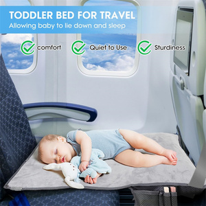 Cama de viaje portátil para niños pequeños, extensor de asiento de avión para niños, asiento de viaje, reposapiés inflable para avión - Product Image 3
