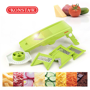 Cortador de Frutas Manual Ergonómico de Acero Inoxidable, Ajustable, Color Verde, para Cocina, de Plástico, para Uso Doméstico, a Bajo Precio - Product Image 1