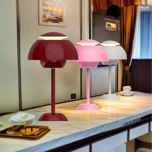 Nouvelle <span class=keywords><strong>lampe</strong></span> de table en forme de bourgeon de fleur métallique multicolore, lumière d'ambiance sans fil, <span class=keywords><strong>lampe</strong></span> de table décorative haut de gamme pour chambre à coucher. - Product Image 6